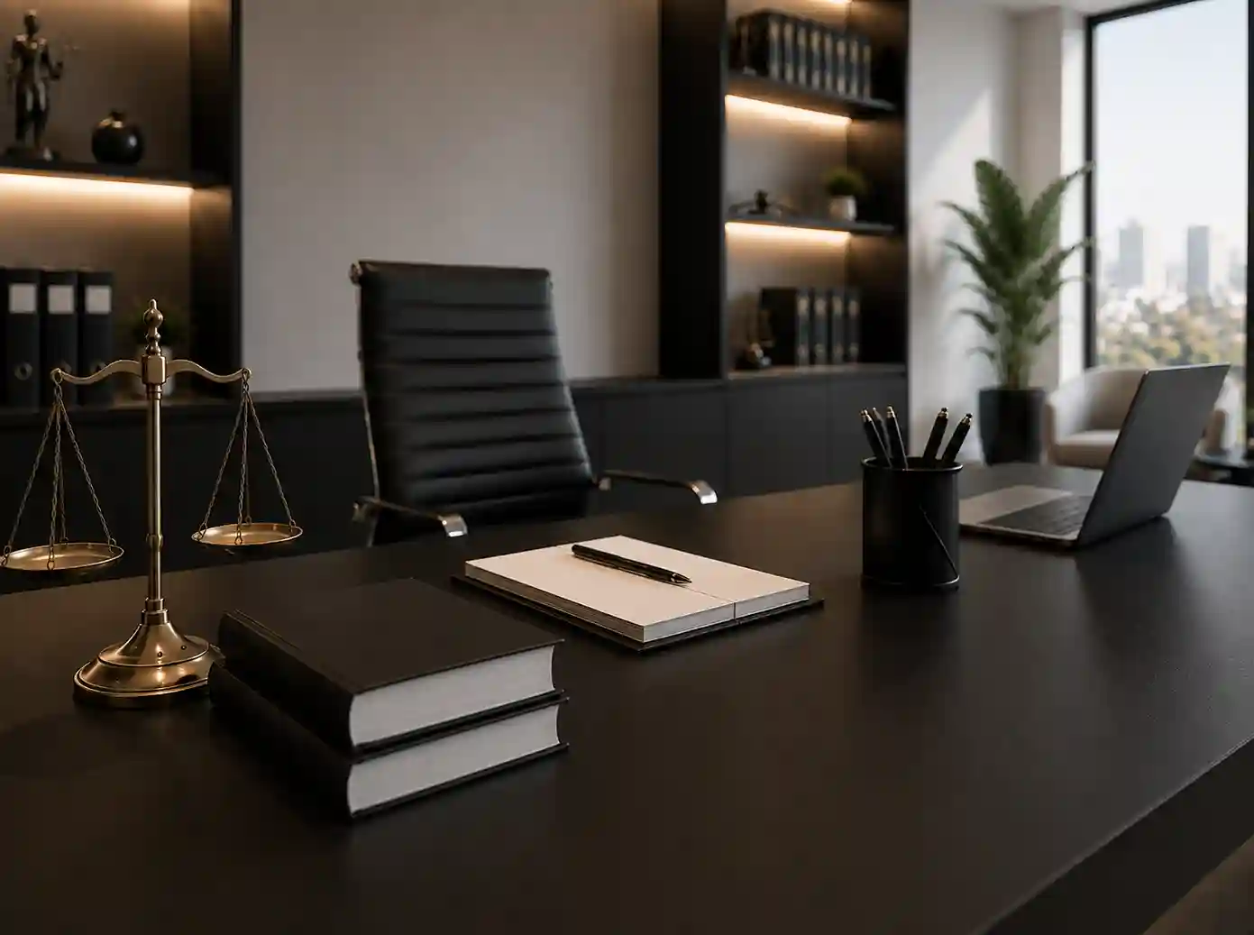 Instalaciones y biblioteca jurídica de AMBA Abogados en Zona Tribunales